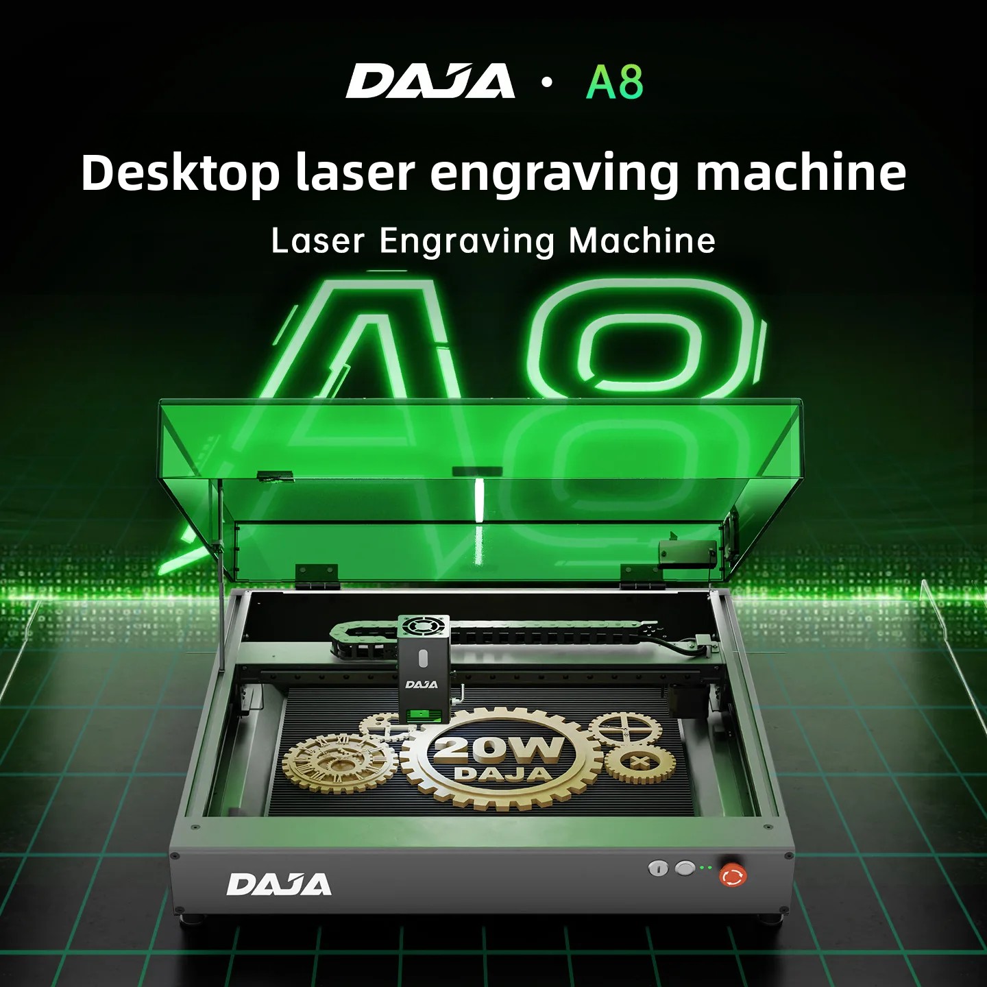 DAJAA8 Laser Engraving Machine - đánh giá và giá Laser Marking Machine