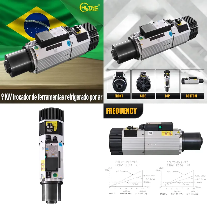 AP01 9KW ISO30 Air Cooled ATC  - đánh giá và giá Cnc Spindle Motor